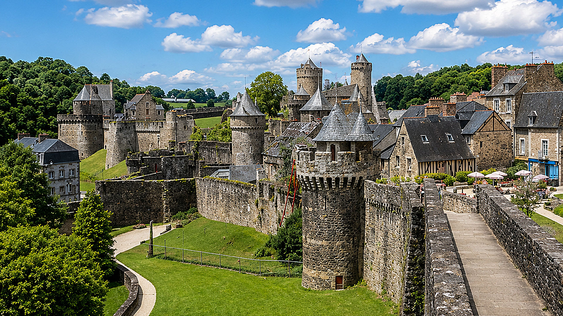 Castello e centro storico di Fougères