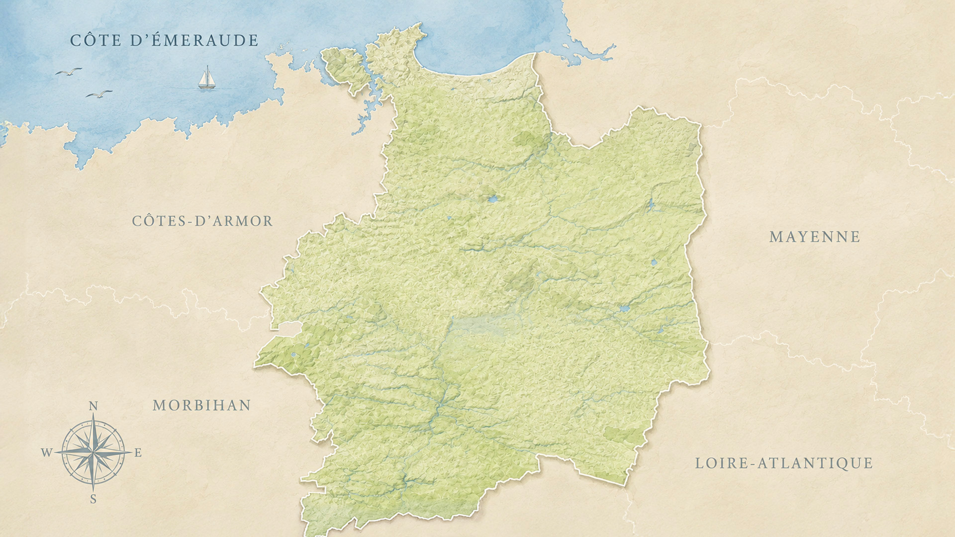 Mappa turistica dell'Ille-et-Vilaine