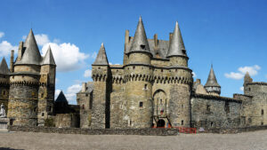 Facciata principale e torri del Castello di Vitré