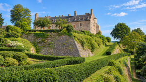 Lo Château de la Roche-Jagu immerso nel verde del suo parco