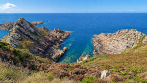 Le scogliere di arenaria e il mare di Cap d'Erquy