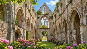 Rovine gotiche dell'Abbaye de Beauport a Paimpol